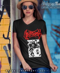 Cannibal Corpse Canadian Tour V Neck TShirt