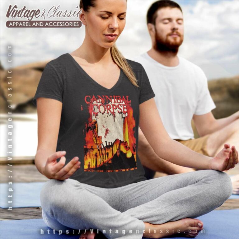 Cannibal Corpse Monolith Of Death V Neck TShirt Cannibal Corpse Monolith Of Death V Neck TShirt