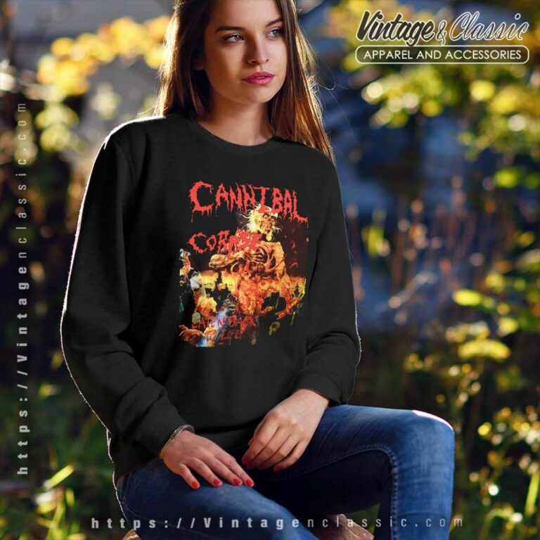 Cannibal Corpse Shirt Eaten Back To Life Sweatshirt Cannibal Corpse Shirt Eaten Back To Life Sweatshirt