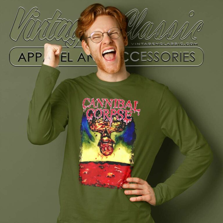 Cannibal Corpse Shirt Submerged In Boiling Flesh Long Sleeve Tee Cannibal Corpse Shirt Submerged In Boiling Flesh Long Sleeve Tee