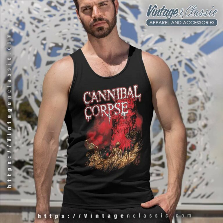 Cannibal Corpse Skeletons Tank Top Racerback Cannibal Corpse Skeletons Tank Top Racerback