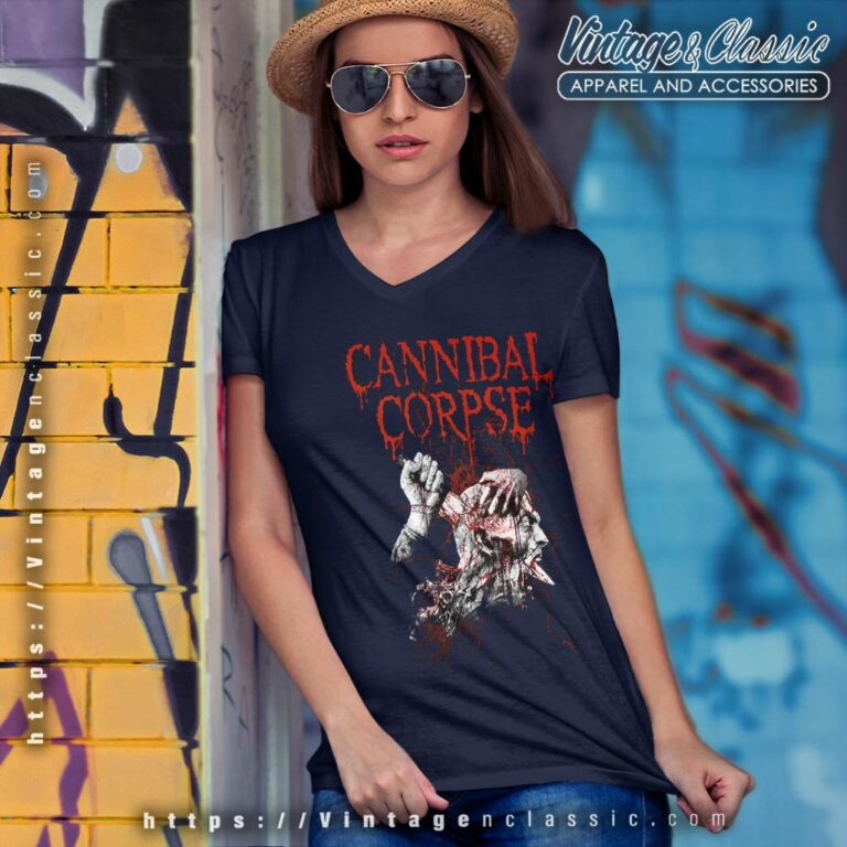 Cannibal Corpse Stab Head V Neck TShirt Cannibal Corpse Stab Head V Neck TShirt