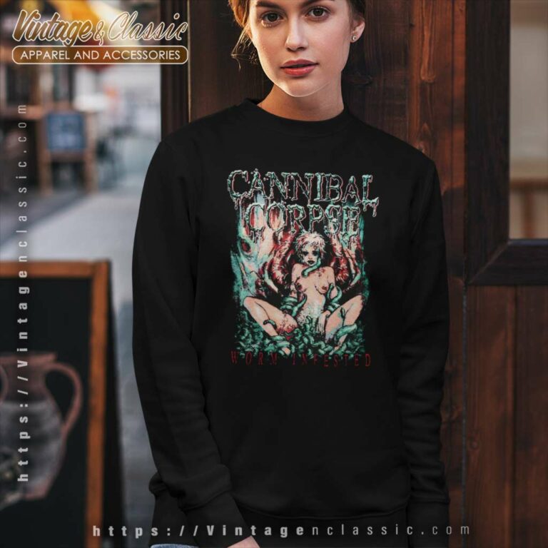 Cannibal Corpse Worm Infested Sweatshirt Cannibal Corpse Worm Infested Sweatshirt