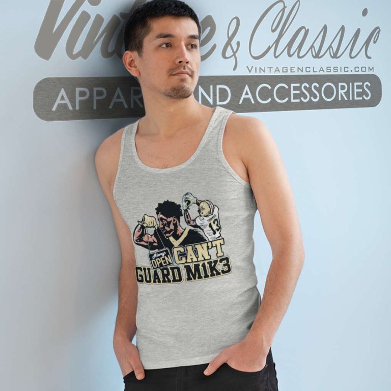 Cant Guard M1k3 Michael Thomas Saints New Orleans Saints Logo Tank Top Racerback Cant Guard M1k3 Michael Thomas Saints New Orleans Saints Logo Tank Top Racerback