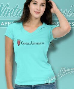 Capella University V Neck TShirt