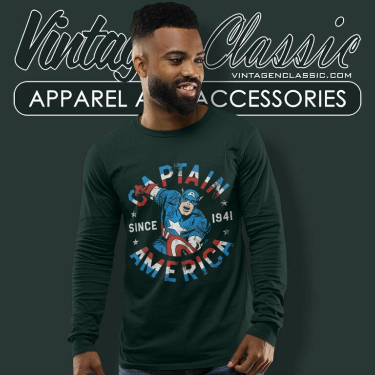 Captain America Avengers Since 1941 Long Sleeve Tee Captain America Avengers Since 1941 Long Sleeve Tee