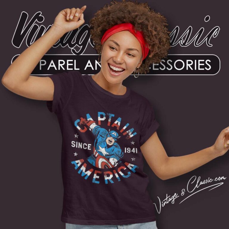Captain America Avengers Since 1941 Women TShirt Captain America Avengers Since 1941 Women TShirt