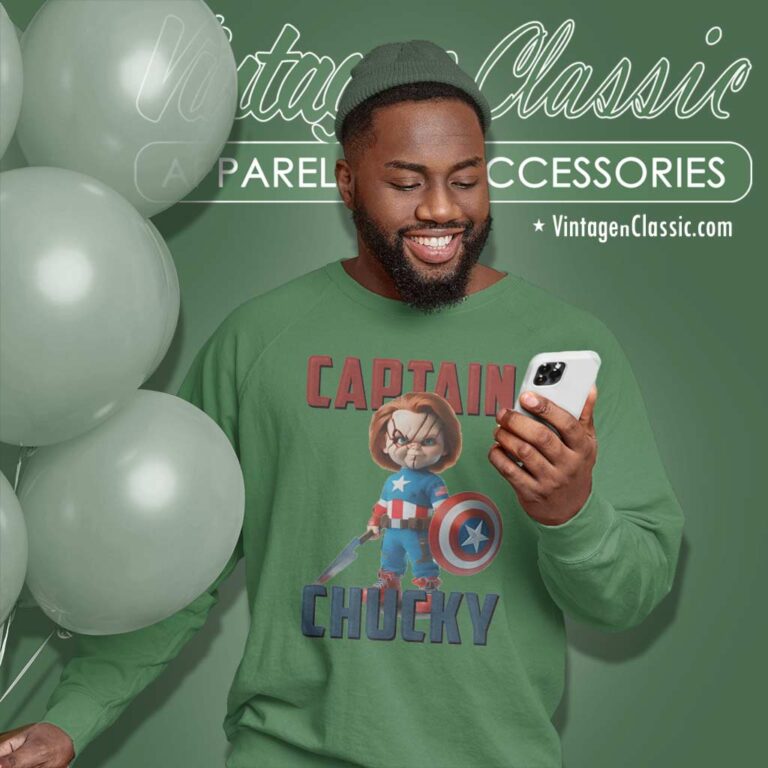 Captain America Captain Chucky Sweatshirt Captain America Captain Chucky Sweatshirt