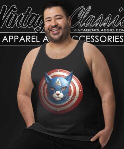 Captain America Cat Logo Tank Top Racerback