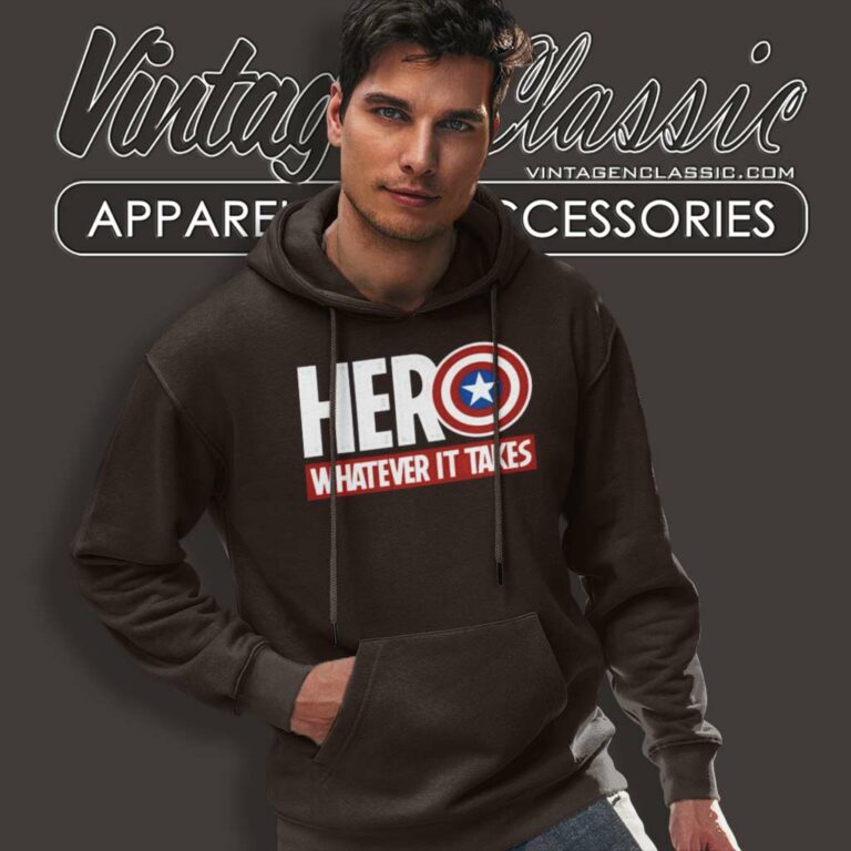 Captain America Hero Whatever It Takes Hoodie Captain America Hero Whatever It Takes Hoodie