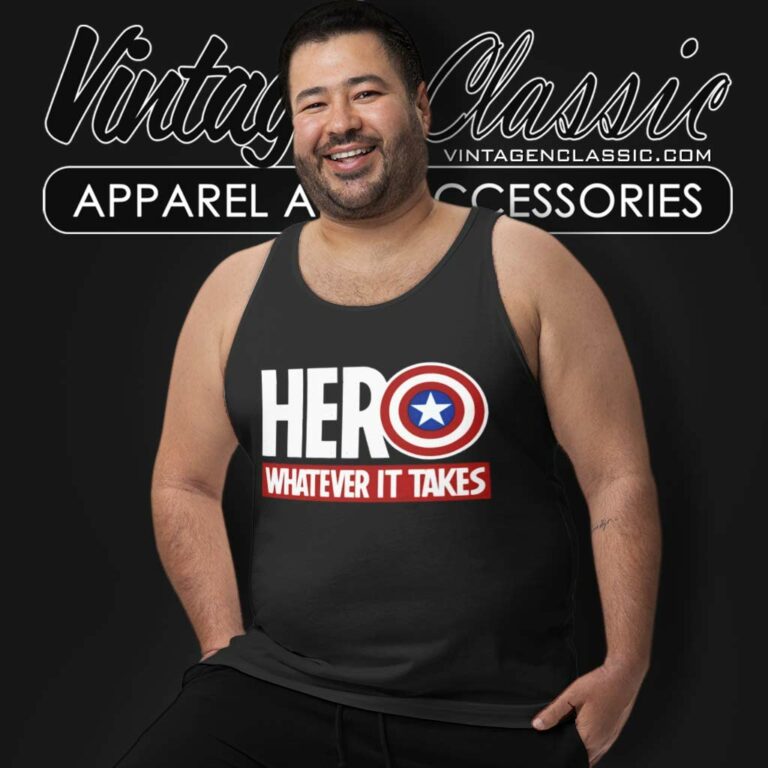 Captain America Hero Whatever It Takes Tank Top Racerback Captain America Hero Whatever It Takes Tank Top Racerback