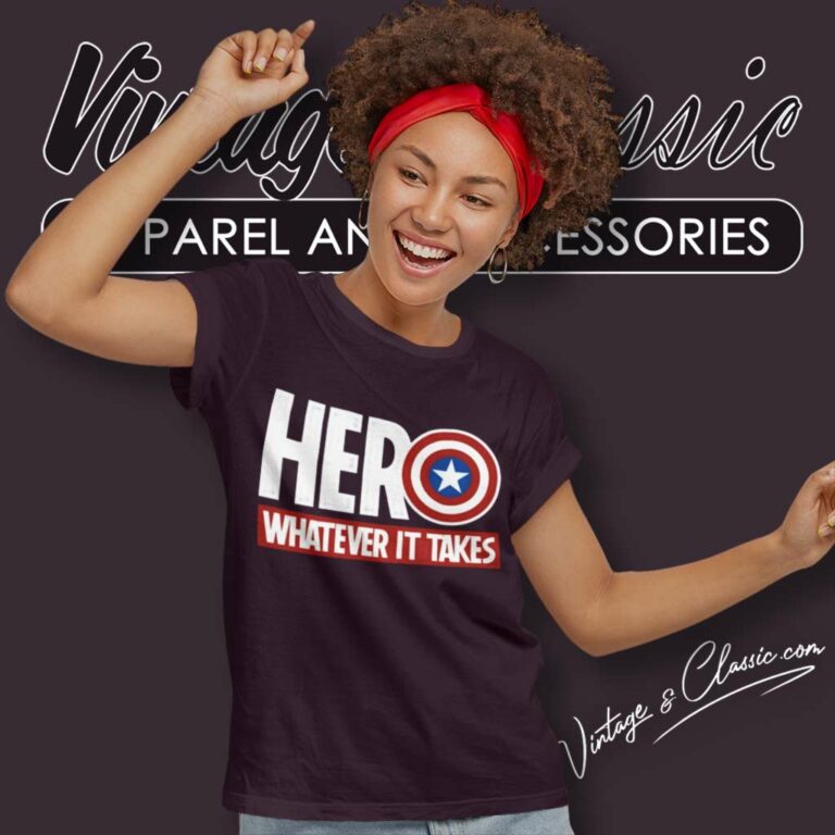Captain America Hero Whatever It Takes Women TShirt Captain America Hero Whatever It Takes Women TShirt