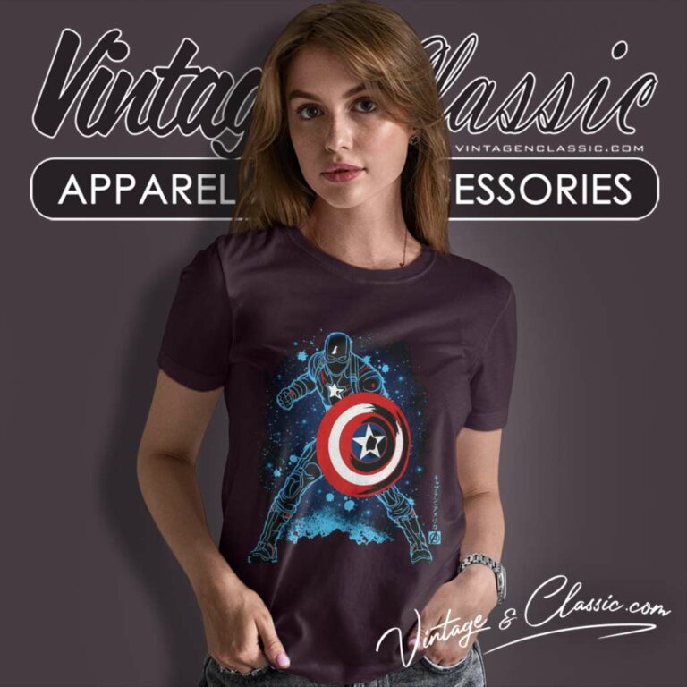 Captain America Legendary Women TShirt Captain America Legendary Women TShirt