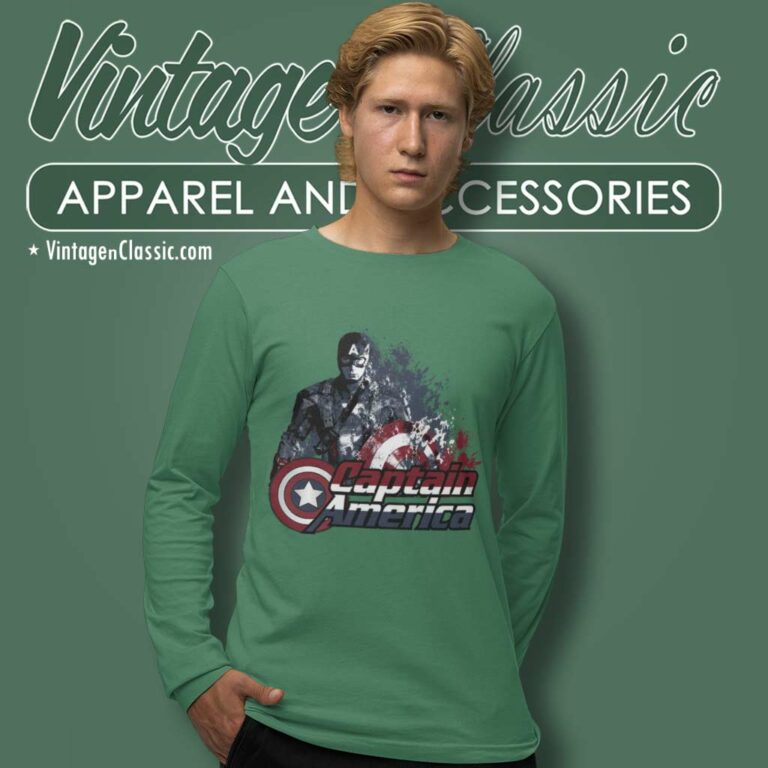 Captain America Storm Long Sleeve Tee Captain America Storm Long Sleeve Tee