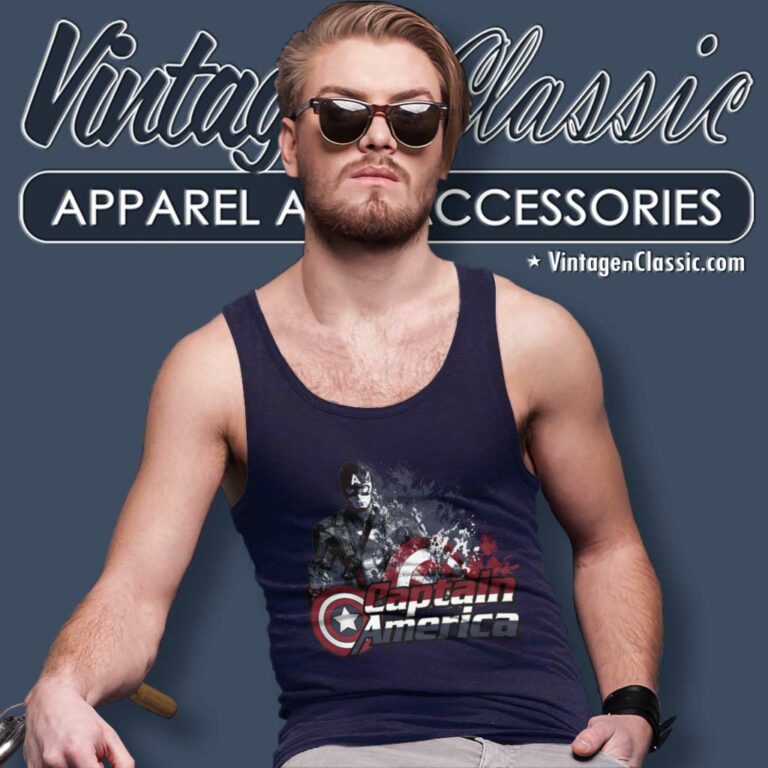 Captain America Storm Tank Top Racerback Captain America Storm Tank Top Racerback