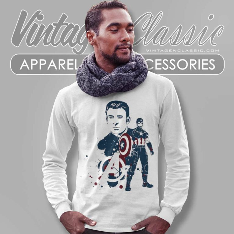 Captain American Avengers Long Sleeve Tee Captain American Avengers Long Sleeve Tee
