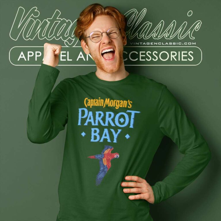 Captain Morgan Parrot Bay Rum Long Sleeve Tee Captain Morgan Parrot Bay Rum Long Sleeve Tee