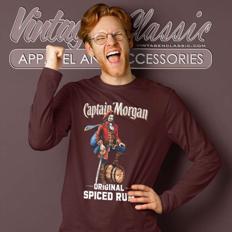Captain Morgan Spiced Rum Long Sleeve Tee Captain Morgan Spiced Rum Long Sleeve Tee