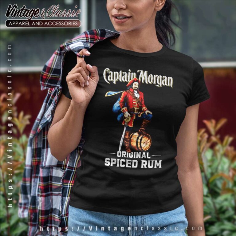 Captain Morgan Spiced Rum Women TShirt Captain Morgan Spiced Rum Women TShirt