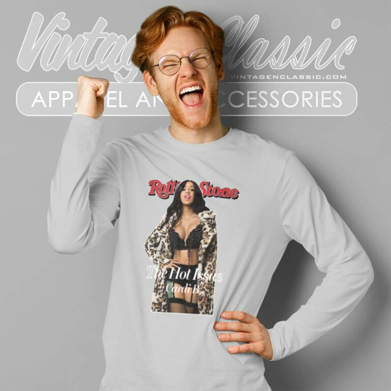 Cardi B In Rolling Stone Long Sleeve Tee Cardi B In Rolling Stone Long Sleeve Tee