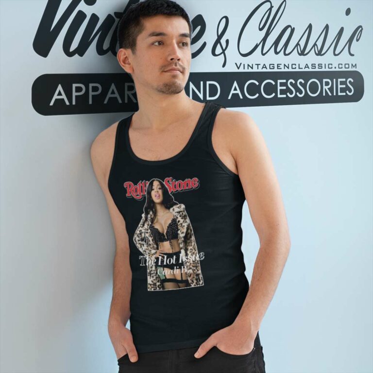 Cardi B In Rolling Stone Tank Top Racerback Cardi B In Rolling Stone Tank Top Racerback
