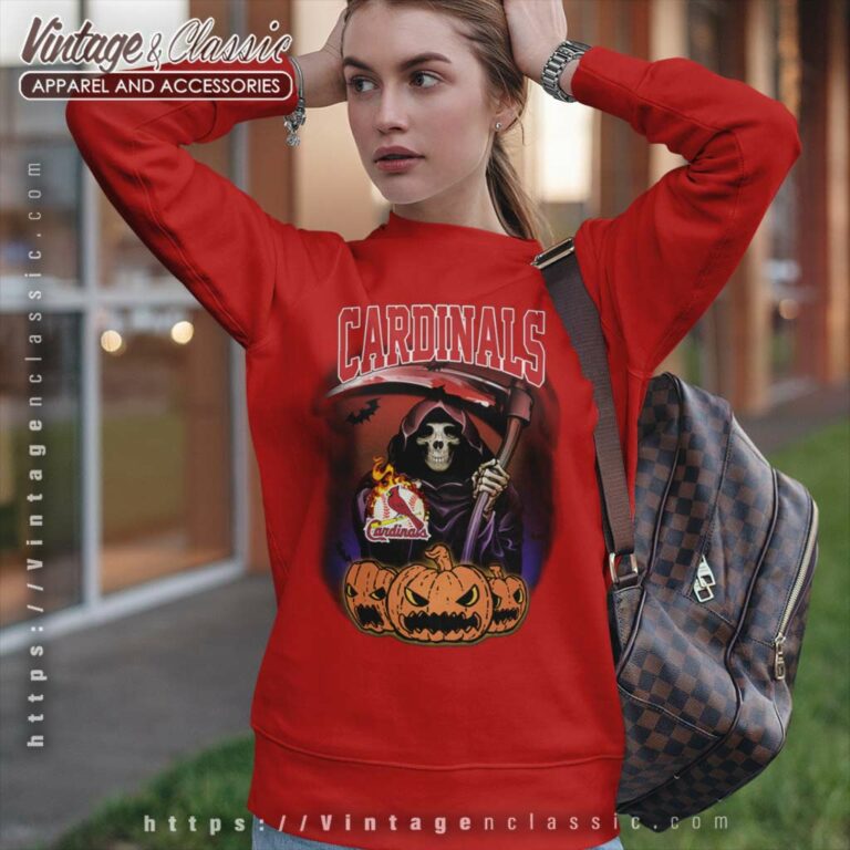 Cardinals Reaper The Death Halloween Sweatshirt Cardinals Reaper The Death Halloween Sweatshirt