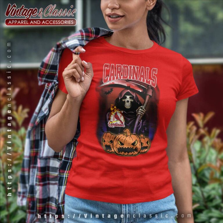 Cardinals Reaper The Death Halloween Women TShirt Cardinals Reaper The Death Halloween Women TShirt