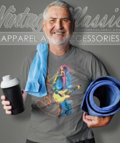 Carlos Santana 1986 Tour V Neck TShirt