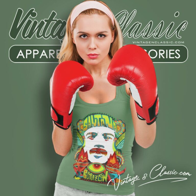 Carlos Santana Corazon Tank Top Racerback Carlos Santana Corazon Tank Top Racerback