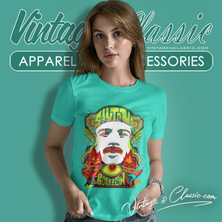 Carlos Santana Corazon Women T Shirt Carlos Santana Corazon Women T Shirt