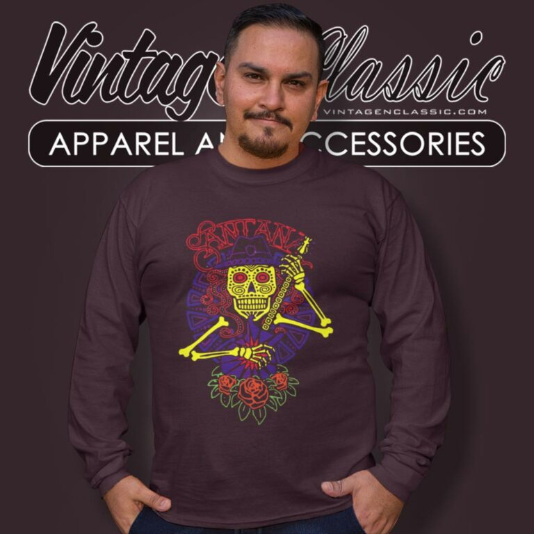 Carlos Santana Day Of The Dead Long Sleeve Tee Carlos Santana Day Of The Dead Long Sleeve Tee