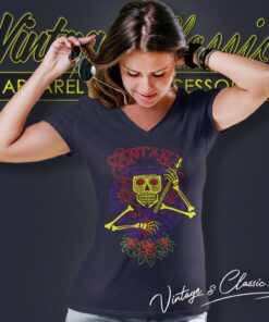Carlos Santana Day Of The Dead V Neck TShirt