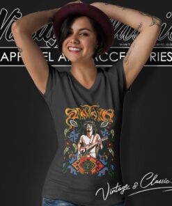 Carlos Santana Europe Tour V Neck TShirt