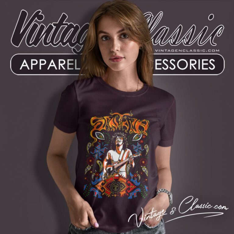 Carlos Santana Europe Tour Women T Shirt Carlos Santana Europe Tour Women T Shirt