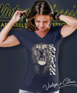Carlos Santana Lion V Neck TShirt