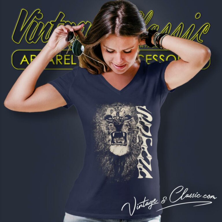 Carlos Santana Lion V Neck TShirt Carlos Santana Lion V Neck TShirt