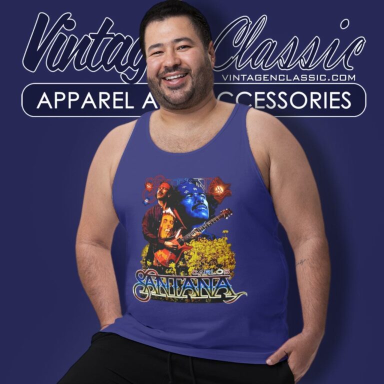 Carlos Santana Rare 90s Tank Top Racerback Carlos Santana Rare 90s Tank Top Racerback