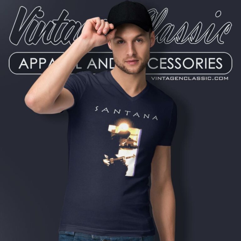 Carlos Santana Shaman Tour V Neck TShirt Carlos Santana Shaman Tour V Neck TShirt