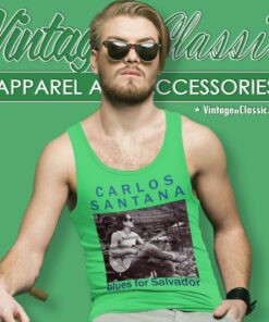 Carlos Santana Shirt Blues For Salvador Tank Top Racerback