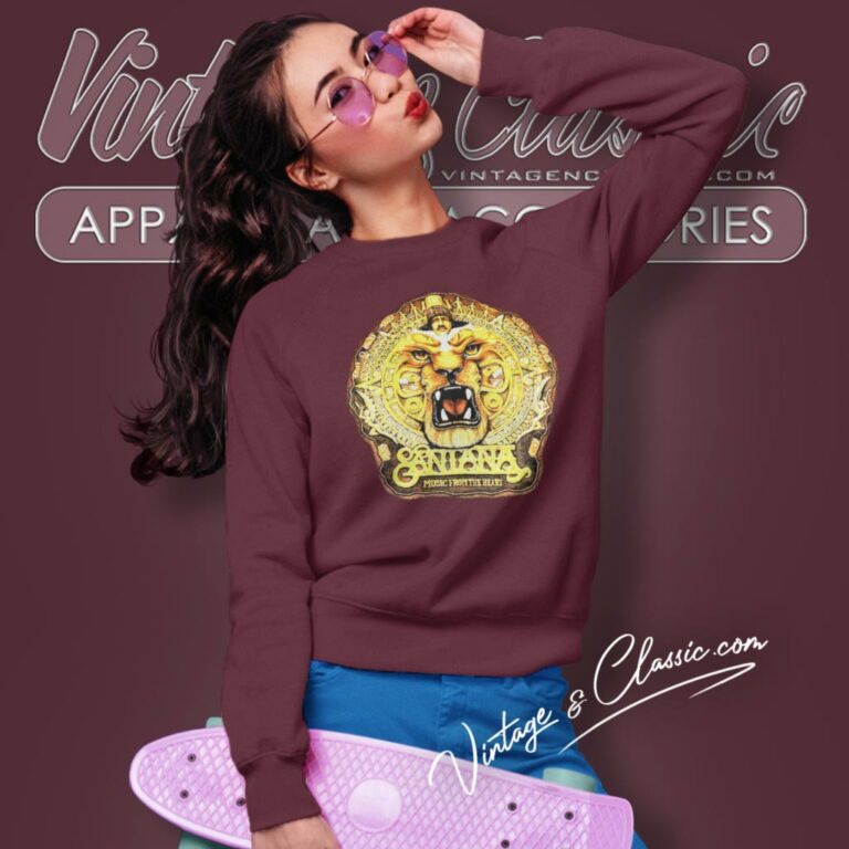 Carlos Santana Shirt Music From The Heart Sweatshirt Carlos Santana Shirt Music From The Heart Sweatshirt