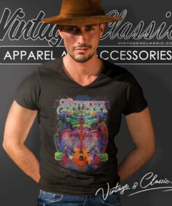 Carlos Santana Spiritual Soul V Neck TShirt