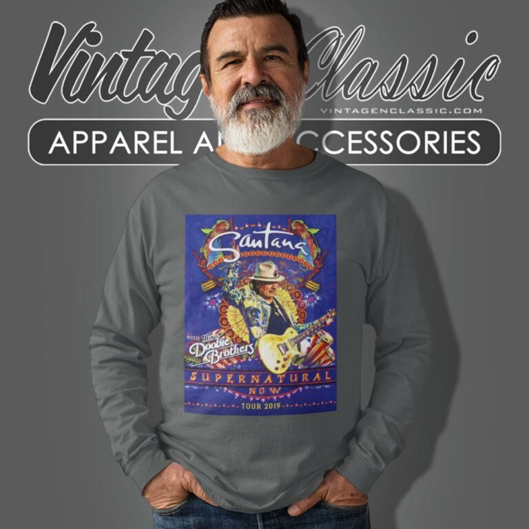 Carlos Santana Supernatural Now Tour Long Sleeve Tee Carlos Santana Supernatural Now Tour Long Sleeve Tee