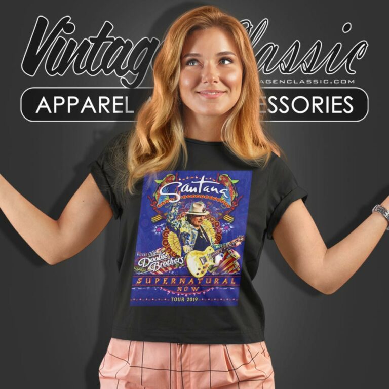 Carlos Santana Supernatural Now Tour Women T Shirt Carlos Santana Supernatural Now Tour Women T Shirt