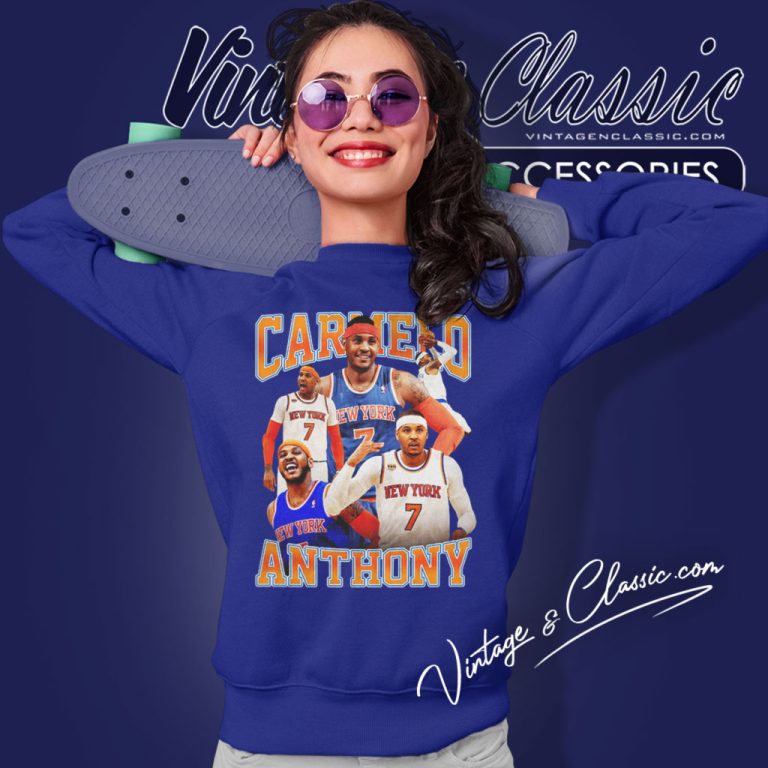 Carmelo Anthony New York Knicks Sweatshirt Carmelo Anthony New York Knicks Sweatshirt