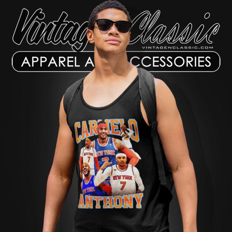 Carmelo Anthony New York Knicks Tank Top Racerback Carmelo Anthony New York Knicks Tank Top Racerback
