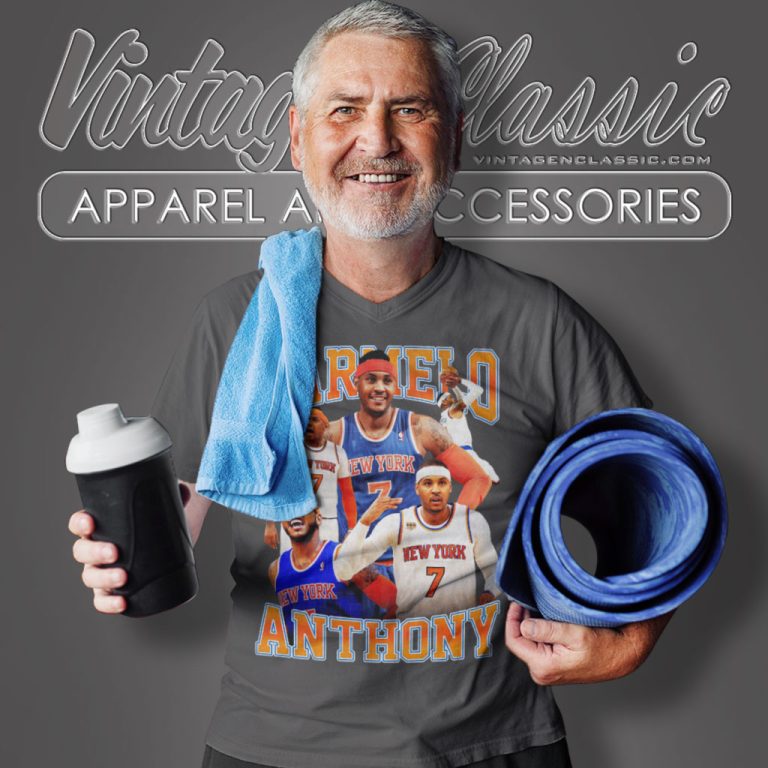 Carmelo Anthony New York Knicks V Neck TShirt Carmelo Anthony New York Knicks V Neck TShirt