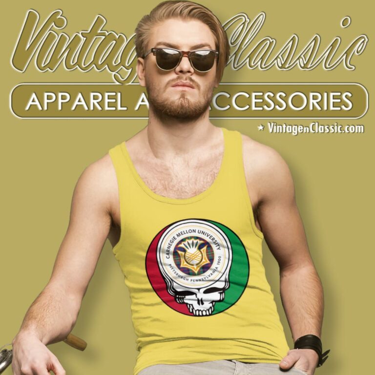 Carnegie Mellon University Grateful Dead Steal Your Face Tank Top Racerback Carnegie Mellon University Grateful Dead Steal Your Face Tank Top Racerback