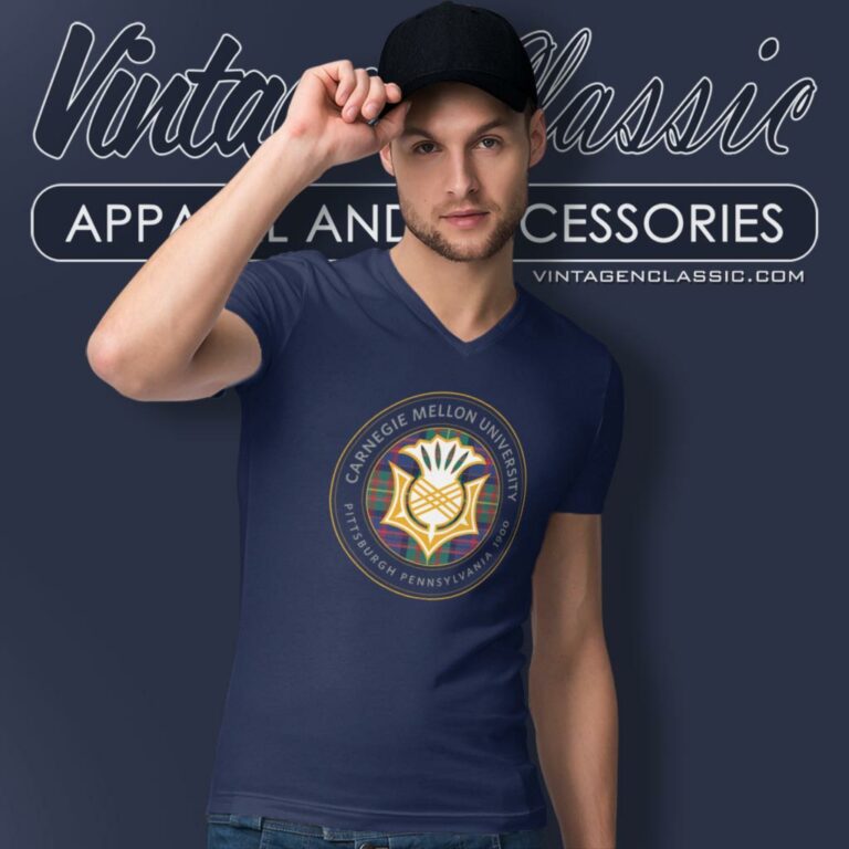 Carnegie Mellon University V Neck TShirt Carnegie Mellon University V Neck TShirt