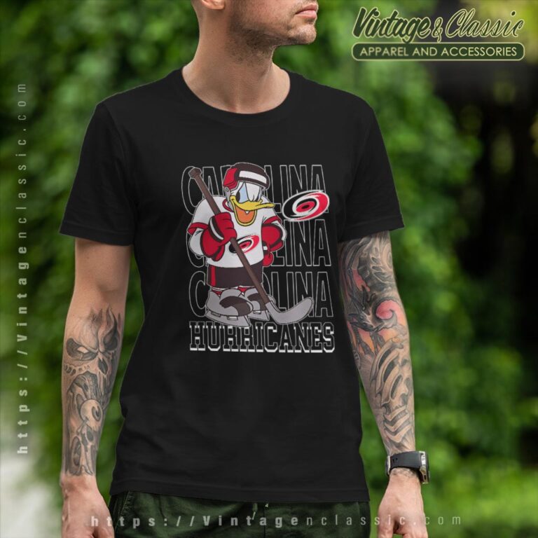Carolina Hurricanes Donald Duck Hockey Shirt T shirt Carolina Hurricanes Donald Duck Hockey Shirt T shirt