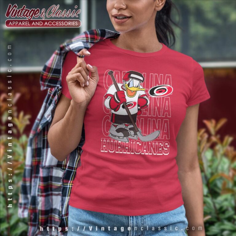 Carolina Hurricanes Donald Duck Hockey Shirt Women T shirt Carolina Hurricanes Donald Duck Hockey Shirt Women T shirt